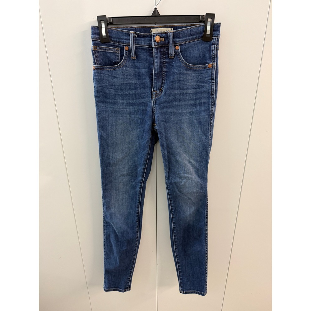 Madewell 10 High-Rise Skinny Jeans Blue Denim Medium Wash Size 27
